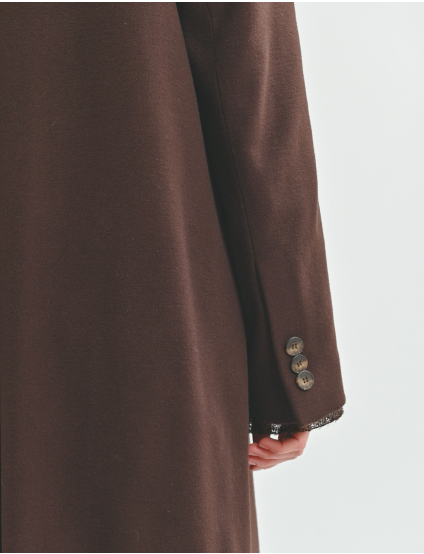 Картинка Пальто темно-коричневе